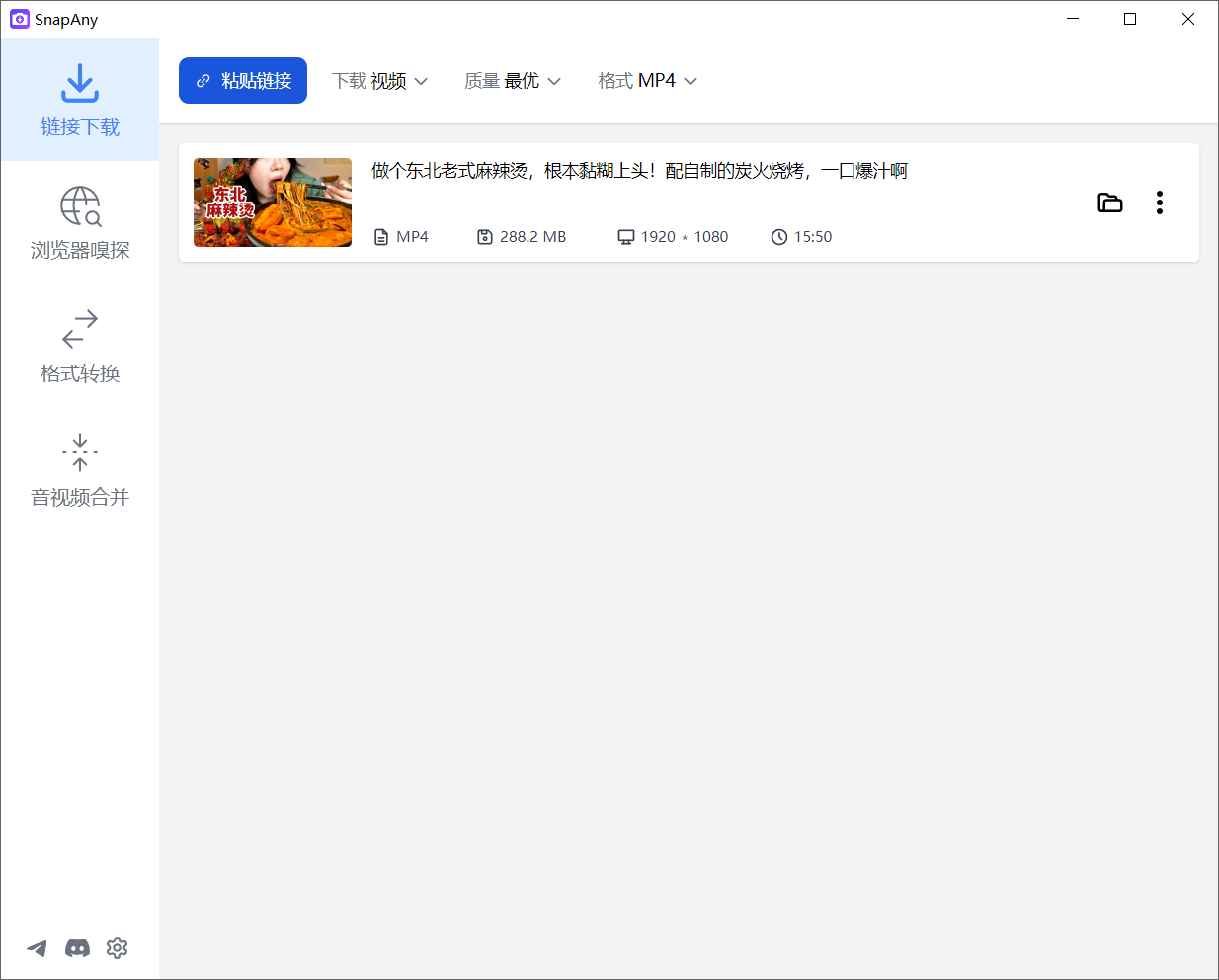 SnapAny v0.8.1 便捷版，支持1000＋平台视频图片下载-第4张图片-内求网