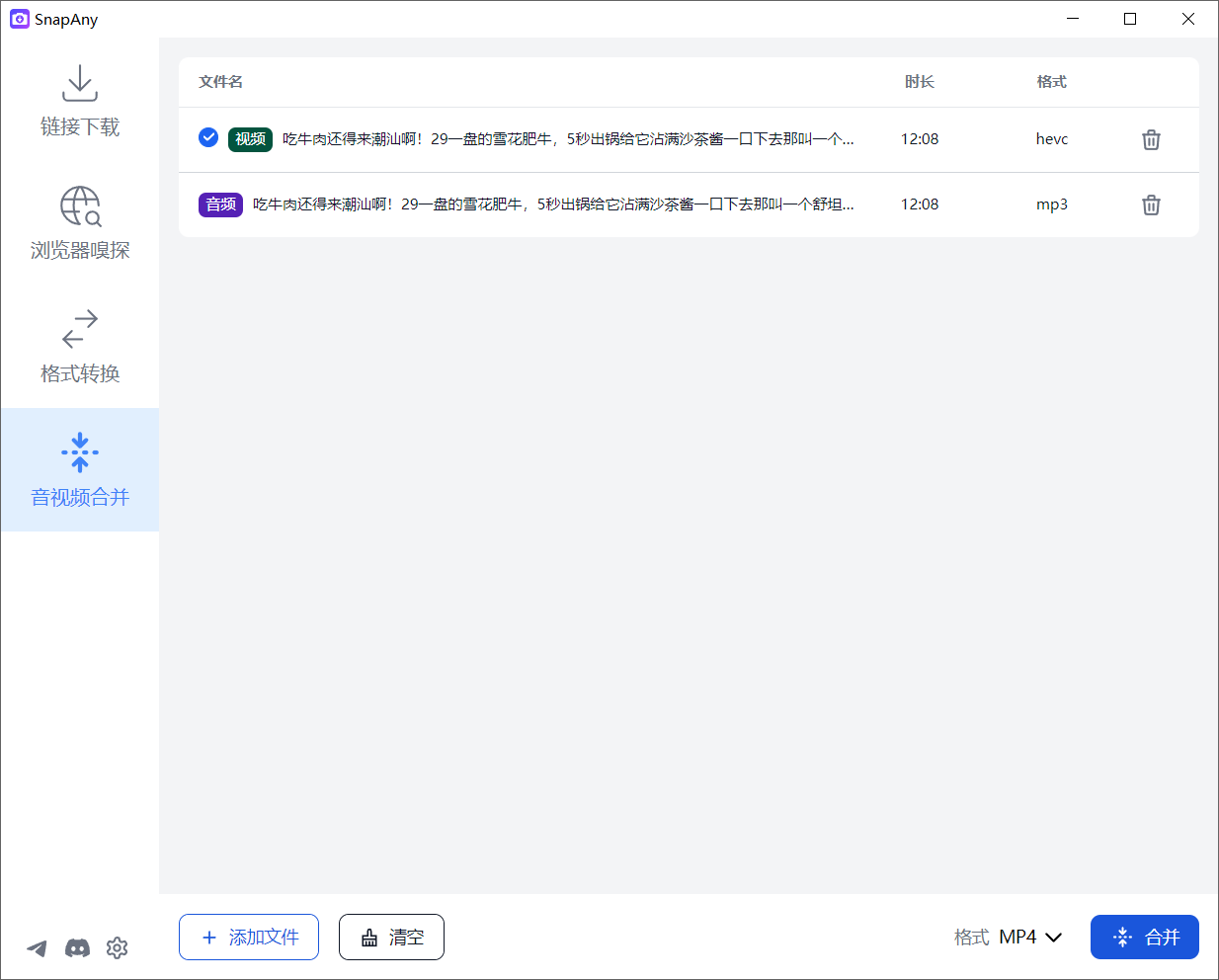 SnapAny v0.8.1 便捷版，支持1000＋平台视频图片下载-第7张图片-内求网